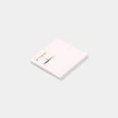 Post-it® LETTRE Florale "H" Notes du monogramme (Incliné)