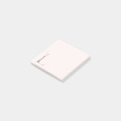 Post-it® LETTRE Florale "L" Notes du monogramme (Incliné)