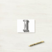 Post-it® lettre i, lettres i, typographie i, alphabet i (Sur un bureau)