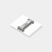 Post-it® lettre i, lettres i, typographie i, alphabet i (Incliné)