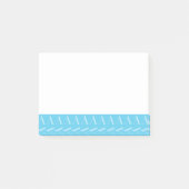 Post-it® Lettre initiale A, Aqua Blue (Devant)
