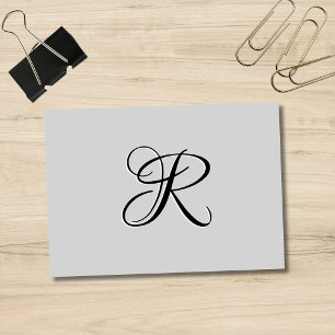 Post-it® LETTRE INITIALE Calligraphie 3D Noire Pastel Gre