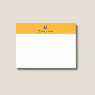 Post-it® Lettre Monogramme Personnalisée Moderne Lavande