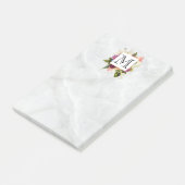 Post-it® LETTRE MONOGRAPHIQUE Pretty Rose Aquarelle (Incliné)