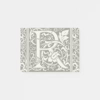 Lettre R Monogramme médiéval Art Nouveau