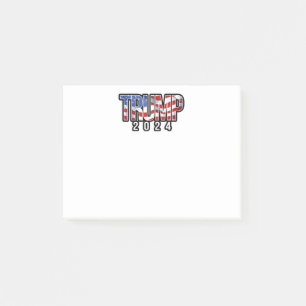 Post-it® Lettres de bloc patriotique Trump 2024