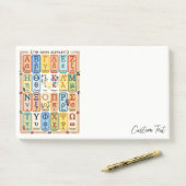 Post-it® Lettres de l'alphabet grec | Notes pour l'enseigna (Sur un bureau)