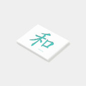 Post-it® Lettres Turquoise-SYMBOLE-chinois (Incliné)