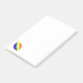 Post-it® Lèvres arc-en-ciel (Incliné)