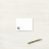 Post-it® Lèvres arc-en-ciel (Sur un bureau)