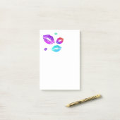Post-it® Lèvres colorées (Sur un bureau)
