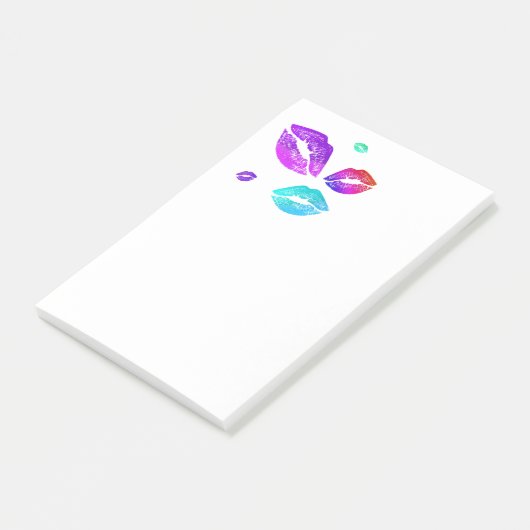 Post-it® Lèvres colorées (Incliné)