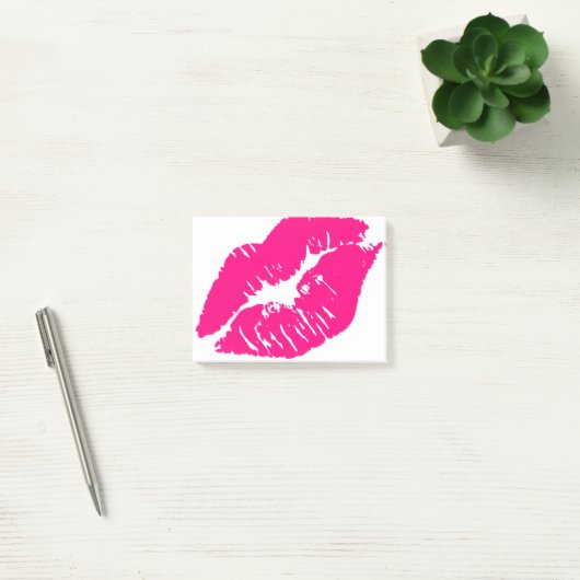 Post-it® Lèvres rose baiser (Bureau)