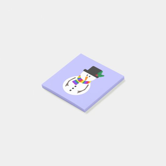 Post-it® LGBT+ Pride Snowman Post-it Notes (Incliné)
