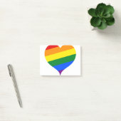 Post-it® LGBTQ Coeur arc-en-ciel (Bureau)