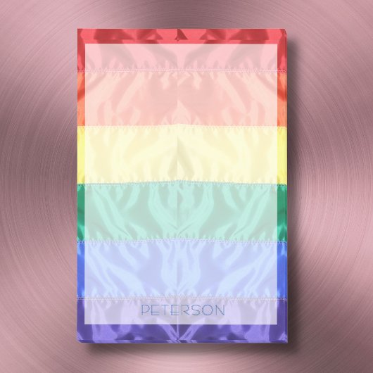 Post-it® LGBTQ rainbow flag rayures gay pride nom personnal