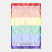 Post-it® LGBTQ rainbow flag rayures gay pride nom personnal (Devant)