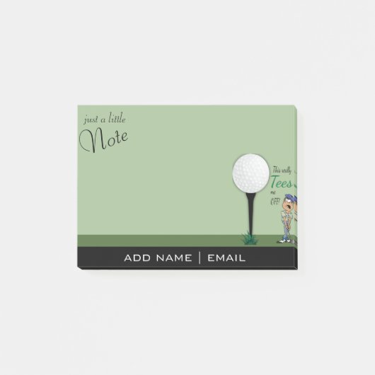 Post-it® L'humour me pique outre du golfeur (Devant)