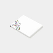 Post-it® libellule colorée (Incliné)