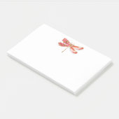 Post-it® libellule de fleurs avec sakura de bijoux (Incliné)