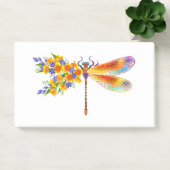 Post-it® libellule de fleurs jaunes (Bureau)