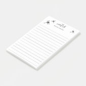 Post-it® libellules volantes et titre et nom personnalisés  (Incliné)