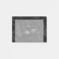 Libra Constellation Hevelius 1690 Carte sur Noir