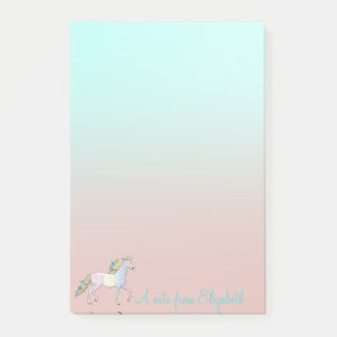 Post-it® Licorne Arc-en-Ciel Magique, Ombre - Personnalisé
