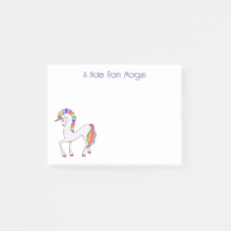 Post-it® Licorne Arc-en-Ciel Personnalisée