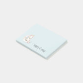 Post-it® Licorne Bleue sur Nuage (Incliné)