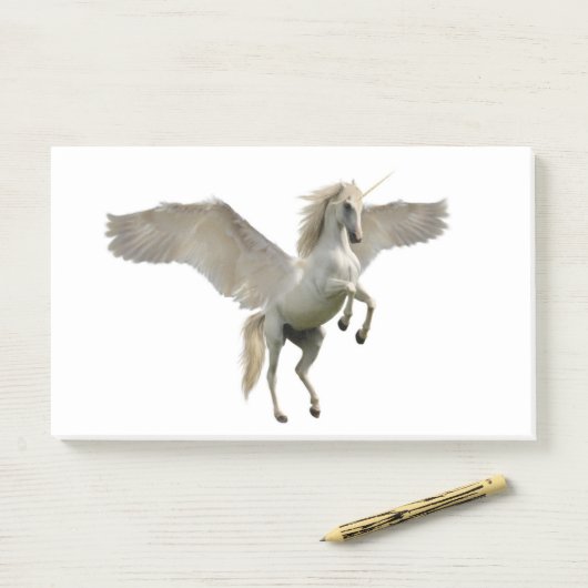 Post-it® Licorne de vol (Sur un bureau)