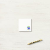 Post-it® Licorne d'Ombre avec les notes collantes de (Sur un bureau)