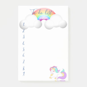 Post-it® Licorne magique, Arc-en-ciel, Liste de choses à fa