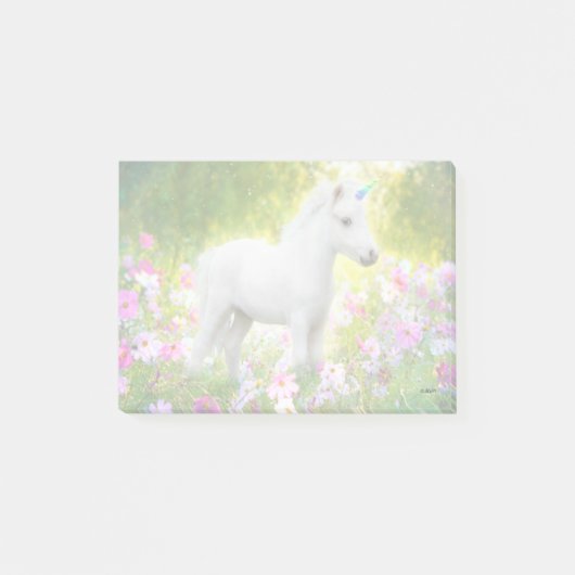 Post-it® Licorne Poney Blanc (Devant)
