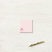 Post-it® Licorne rose et fleurs (Sur un bureau)