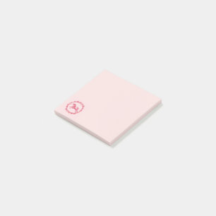 Post-it® Licorne rose et fleurs