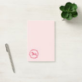 Post-it® Licorne rose et fleurs (Bureau)