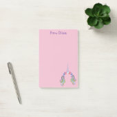 Post-it® Licorne Rose & Lilas Photo & Nom (Bureau)