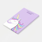 Post-it® Licorne Violette Fantaisie Licornes Jolies (Incliné)