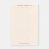 Post-it® Light Beige Linen Texture Personalized (Devant)
