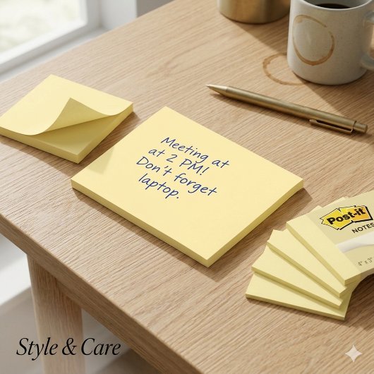 Post-it® Light Canary Simple 4" x 3"