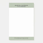 Post-it® Light green Linen Fabric Texture (Devant)