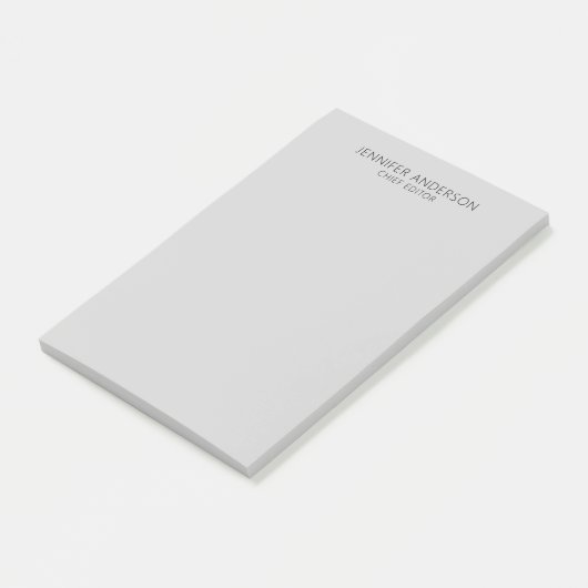 Post-it® Light Grey Professional Modern Plain Minimalist (Incliné)