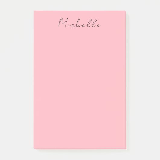 Post-it® Light Pink Professional Unique Classic Handwriting (Devant)