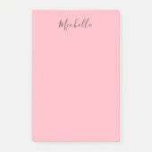 Post-it® Light Pink Professional Unique Classic Handwriting (Devant)