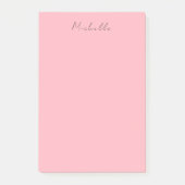 Post-it® Light Pink Professional Unique Classic Handwriting (Devant)