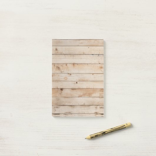Post-it® Light Woodgrain Barnboard (Sur un bureau)