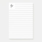 Post-it® Ligne à règles avec symbole de logo (Devant)