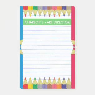 Post-it® Ligne colorée notes de crayons de Courrier-it® d