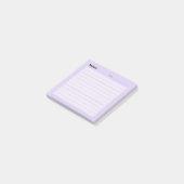 Post-it® Ligne de mémo simple minimale (Incliné)